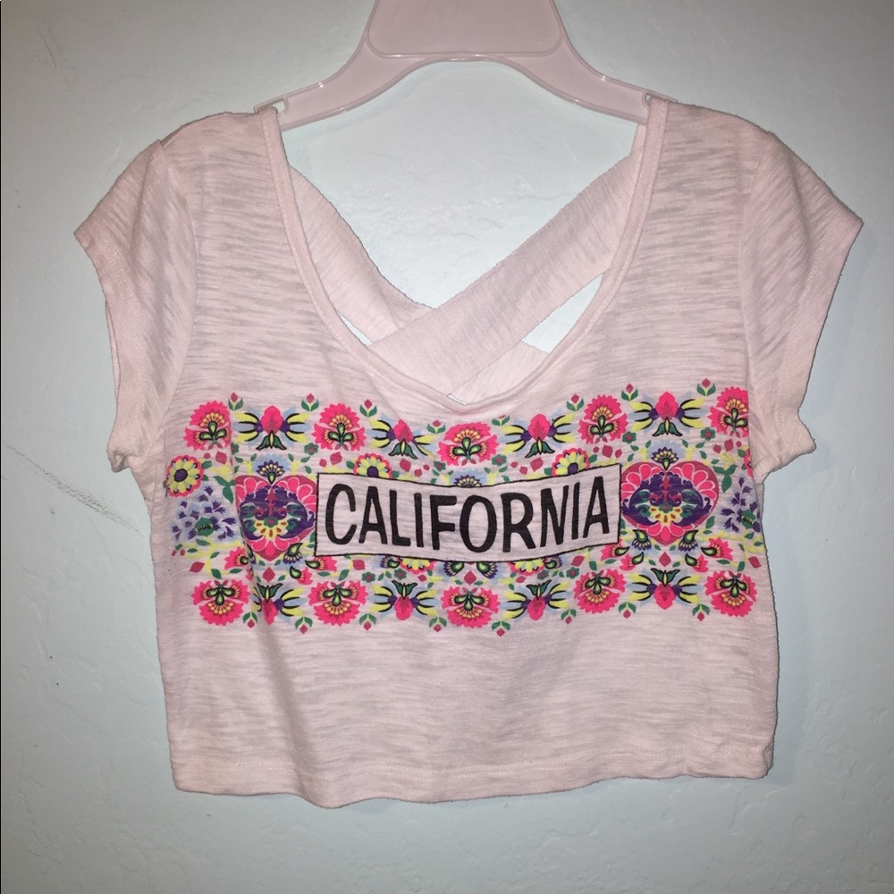 White California Logo Crop top